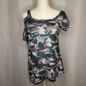 KUIYIGE Camouflage Top Sz S